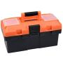 Plastic Tool Box, 14 -inch Portable Tool Box Plastic Toolbox with Removable Tool Tray and Detachable Tool Kit For Craft Storage, Household