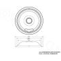 KITCHEN BASICS 101 316048413 and 316048414 Replacement Chrome Drip Pans for Frigidaire Kenmore - Includes 2 6-Inch and 2 8-Inch Pans, 4 Pack