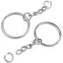 Metal Split Keychain Rings with Chain Keychain Ring with Open Jump Ring Connector 1inch/25mm Key Rings Nickel Plated Split Key Rings with Chain and Jump Rings Bulk for Keychain Lanyard 120pcs Hywei Metal Split Keychain Rings with Chain Keychain Ring with Open Jump Ring Connector 1inch/25mm Key Rings Nickel Plated Split Key Rings with Chain and Jump Rings Bulk for Keychain Lanyard 120pcs Hywei