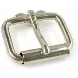 Dangerous Threads Heavy Duty Roller Buckle - Nickel Finish - Various Sizes (2 Pieces, Nickel - 1 & 1/4'')