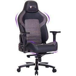 FANTASYLAB Big and Tall Gaming Chair, Memory Foam, Computer Game Chair, 4D Arm, 400lb Metal Base, Reclines Ergonomic High-Back Racing Desk Office Chair