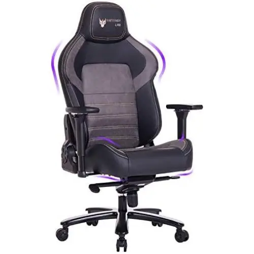 FANTASYLAB Big and Tall Gaming Chair, Memory Foam, Computer Game Chair, 4D Arm, 400lb Metal Base, Reclines Ergonomic High-Back Racing Desk Office Chair FANTASYLAB Big and Tall Gaming Chair, Memory Foam, Computer Game Chair, 4D Arm, 400lb Metal Base, Reclines Ergonomic High-Back Racing Desk Office Chair
