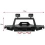 Metal Front Bumper w/ 2 Led Light for 1/10 RC Crawler TRX-4 Sport TF2