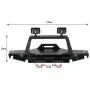 Metal Front Bumper w/ 2 Led Light for 1/10 RC Crawler TRX-4 Sport TF2 Metal Front Bumper w/ 2 Led Light for 1/10 RC Crawler TRX-4 Sport TF2
