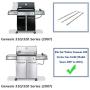 Utheer 67722 Grill Burner Tube 34-1/4 Inches for Weber Genesis 300 Series E310 E320 EP310 EP320 S310 S320 (Model Years 2007 to 2010), Replaces Weber 67722 67820, 304 Stainless Steel