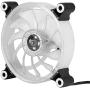 LED Case Fan, Ultra-Low Vibration Noise Light Weight Cooling Fan, for PC Heatsink CPU Heatsink(Transparent)