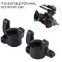 Dilwe RC Car Steering Knuckle, Metal Front C-Hub Carrier Steering Knuckle for Axial SCX10 II RC Car RC Model Parts Accessories (Black)