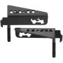 XLANJINGJ Metal Steel Front Door Foot Pegs Rest Pedals for 2007-2017 Jeep Wrangler JK 2DR JKU 4DR - 1 Pair (Foot Pegs-1941)