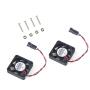 MakerFocus 2pcs Raspberry Pi Fan 30x 30mm DC Brushless Cooling Fan Heatsink Cooler Radiator One-to-Two Interface 3.3V 5V for Raspberry Pi 4 Pi 3 3B+ and Pi Zero/Zero W or Other Robot Project