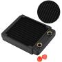 Osprey Computer Radiator Copper Water Cooling Cooler for CPU Heat Sink - Liquid Heat Exchanger Dual G1/4 Port (120mm)