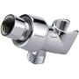 All Metal Shower Head Holder for Hand Held Showerheads, Polished Chrome | Adjustable Shower Arm Mount with Universal Wall Hook Bracket and Brass Pivot Ball All Metal Shower Head Holder for Hand Held Showerheads, Polished Chrome | Adjustable Shower Arm Mount with Universal Wall Hook Bracket and Brass Pivot Ball