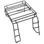Bonarty RC Car Roof Rack, Metal Roof Rack Luggage Carrier Tray for 1/10 RC Rock Crawler RC4WD D90