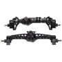 Ky-RC Metal Front and Rear Portal Axles for 1/10 RC Crawler Car Axial SCX10 III Axle Upgrade Part (Black)