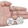 Key Rings Key Chain Set, 10 Pieces Metal Split Key Rings with Chain Extender and Open Jump Ring and 10 Pieces Words Charms Pendants Craft Supplies for DIY Key Chain Gifts