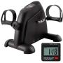 GOREDI Pedal Exerciser Stationary Under Desk Mini Exercise Bike - Peddler Exerciser with LCD Display, Foot Pedal Exerciser for Seniors,Arm/Leg Exercise (Black)