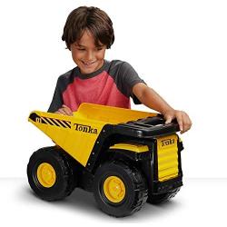 Tonka Toughest Mighty Dump Truck, Yellow, (L x W x H) 12.00 x 19.00 x 10.75 Inches