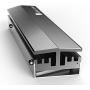 M.2 2280 Heatsink - M.2 SSD NVMe Heat Sink - Solid State Hard Disk Aluminum Heatsink with Thermal Pad Desktop PC Thermal Gasket (Gray-Small)