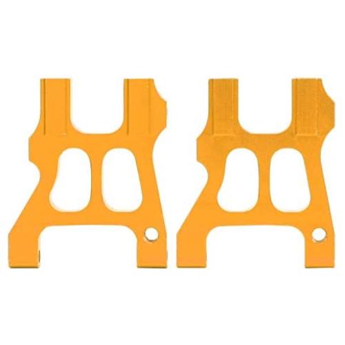 VGEBY RC Rear Suspension Bracket, Metal Rear Suspension Arm Upgrade Parts Accessory Fit for HSP 94122 1/10 RC Car Model (Orange)