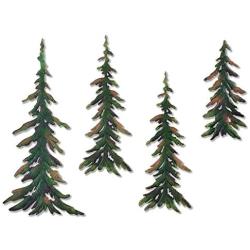 Forever Green Metal Wall Pine Tree Forest ; Transform Your Room Into A Get Away Cozy Woodland Pine Lodge Decor