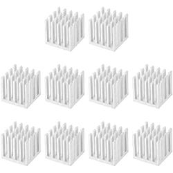 uxcell 15x15x15mm Aluminum Heatsink Radiator for MOS IC Chip Silver Tone 10 Pcs