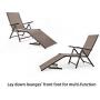 Finefind Adjustable Chaise Lounge Chair Recliner Outdoor Folding Lounge Chair Chaise Lounge Chair Recliner Patio Pool Sun Loungers Chair New, 2 Packs