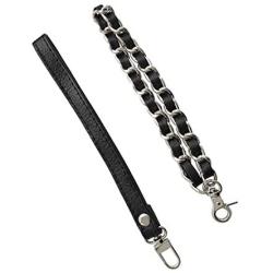 Beaulegan Purse Wrist Straps - Genuine Leather - Replacement for Clutch Pouch, Set of 2 PCS Black