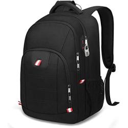 Laptop Backpack,Business Travel Backpack with USB Charging Slit for Men Womens, Anti Theft Water Resistant College School Bookbag Computer Backpack Fits 15 Inch Laptop and Notebook,Black