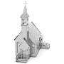 Fascinations Metal Earth Old Country Church 3D Metal Model Kit
