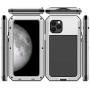 iPhone 11 Pro Max Case, CarterLily Full Body Shockproof Dustproof Waterproof Aluminum Alloy Metal Gorilla Glass Cover Case for Apple iPhone 11 Pro Max 6.5 inch (White)