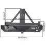 Hooke Road Wrangler TJ Rear Bumper with Tire Carrier + Front Bumpers Combo Compatible with Jeep Wrangler TJ 1997-2006 Hooke Road Wrangler TJ Rear Bumper with Tire Carrier + Front Bumpers Combo Compatible with Jeep Wrangler TJ 1997-2006
