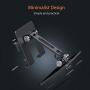 Ipad Stand Aluminum Metal Tablet Holder for Desk Angle Height Adjustable Ipad Holder for IPad Pro 9.7, 10.5, 12.9 Air Mini 4 3 2, Kindle, Nexus,Tablet Stand Gray