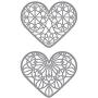 Spellbinders Forever Love Hearts Thin Metal Etched Die Set