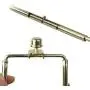Lamp Harp Holder lamp shade parts 8 9 10 inch lampshade adapter 3/8 IP Standard E14 E26 E27 Light Base UNO Fitter Adapter Converter Finial Set Adjustable Works with Most of Lamp Style Gold