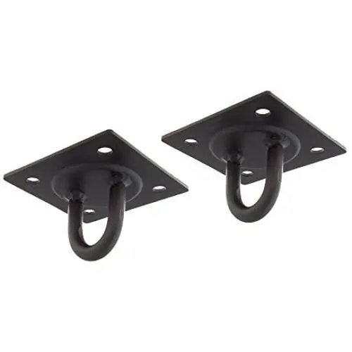 Barn-Shed-Play 4 Hole Black Porch Swing Hangers Barn-Shed-Play 4 Hole Black Porch Swing Hangers