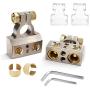SUNMORN Battery Terminal Connector, 0/4/8/10 Gauge Heavy Duty AMP Car Battery Terminals Connectors, Shims Positive & Negative, with Special Tools, 1 Pair SUNMORN Battery Terminal Connector, 0/4/8/10 Gauge Heavy Duty AMP Car Battery Terminals Connectors, Shims Positive & Negative, with Special Tools, 1 Pair
