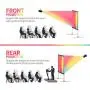 Projector Screen with Stand 150 inch, Upgraded Front or Rear Projection 150in 4K 16:9 HD, Portable Projector Screen for Outdoor/Indoor Home Theater Backyard Movie Gaming Office School Presentation