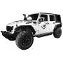 Hooke Road Tube Tubular Fender Flares + Front Inner Fender Liners Kit Compatible with Jeep Wrangler JK & Unlimited 2007-2018 2/4 Doors