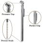 SYFGO Pencil Tire Pressure Gauge (10-50 PSI ) Low - High Air Pressure Gauge with Heavy Duty Chrome Metal Head , Accurate Portable Tire Measurement Tool for Car Truck RV and Bicycle ( 5-Pack )