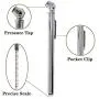 SYFGO Pencil Tire Pressure Gauge (10-50 PSI ) Low - High Air Pressure Gauge with Heavy Duty Chrome Metal Head , Accurate Portable Tire Measurement Tool for Car Truck RV and Bicycle ( 5-Pack )