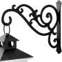 HongKim 1 Piece 11-Inch Iron Plant Wall Hanger Decorative Outdoor Metal Hanging Plant Bracket Hook for Basket Planter Bird Feeder Windchime Lantern, Black HongKim 1 Piece 11-Inch Iron Plant Wall Hanger Decorative Outdoor Metal Hanging Plant Bracket Hook for Basket Planter Bird Feeder Windchime Lantern, Black