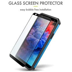 Evocel Explorer Series Pro Phone Case Compatible with Stylo 5 with Glass Screen Protector and Belt Clip Holster, Blue