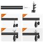 Yesker Photo Video Studio 10ft Adjustable Backdrop Stand, Background Support System Kit with Carry Bag for Photography Studio Parties Wedding