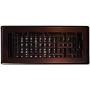 Decor Grates AJH410-RB Oriental Floor Register, 4x10, Rubbed Bronze