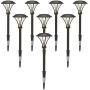 GOODSMANN Landscape Lighting Low Voltage Path Lights 1 Watt LED 60 Lumens Landscape Lights with Metal Stake Connector for Garden Yard Patio Area Outdoor Lighting ( 8 Pack) 9920-2104-08