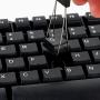 Keycap Puller for Mechanical Keyboard Stainless Steel Keycap Remover Tool Fixing Keyboard Black