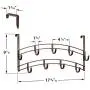 Lynk Over Door 9 Hook Rack Shirt, Belt, Hat, Coat, Towel Organizer, Bronze Lynk Over Door 9 Hook Rack Shirt, Belt, Hat, Coat, Towel Organizer, Bronze