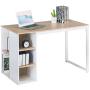 Office Computer Writing Desk with Storage Large Work Desk with 5 Shelves Students Study Table Modern Wood Home PC Laptop Table with Metal Legs White Furniture Sets(43.3 x 19.7 x 29.5 inches) Office Computer Writing Desk with Storage Large Work Desk with 5 Shelves Students Study Table Modern Wood Home PC Laptop Table with Metal Legs White Furniture Sets(43.3 x 19.7 x 29.5 inches)