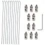 20PCs Adjustable Pushrod Connector Linkage Stopper Dia 1.3mm and 1.2 x 200mm/7.8Inch Steel Z Push Rods DIY Parts for RC Airplane Model Aircraft Boat 20PCs Adjustable Pushrod Connector Linkage Stopper Dia 1.3mm and 1.2 x 200mm/7.8Inch Steel Z Push Rods DIY Parts for RC Airplane Model Aircraft Boat