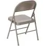 Flash Furniture HERCULES Series Double Braced Gray Metal Folding Chair Flash Furniture HERCULES Series Double Braced Gray Metal Folding Chair
