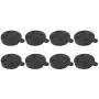 Brake Pads,4 Pairs Red Copper Semi Metal Brake Disc Rotor Pad Replacement Parts for 10in Electric Scooter